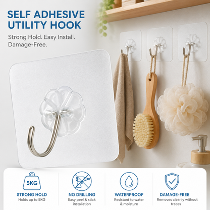 Self Adhesive Hooks 2pcs