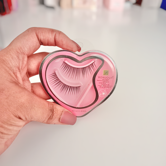 Bonjour Eyelash & Glue Set - Pink