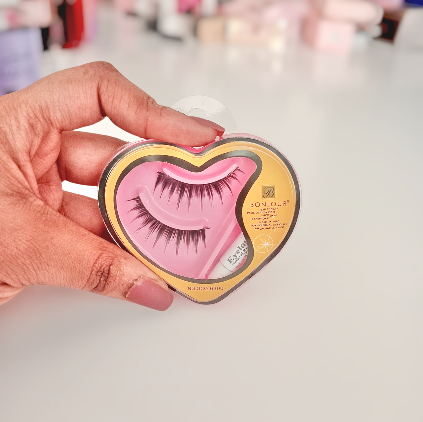 Bonjour Eyelash & Glue Set - Orange