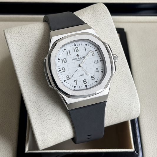 Patek Philippe Rubber Strap - White (No Box)