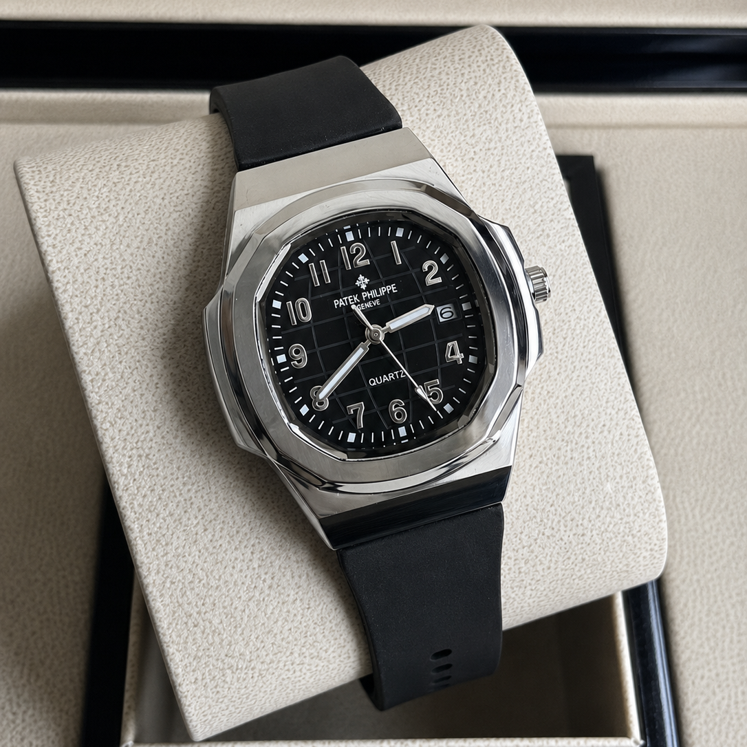 Patek Philippe Rubber Strap - Black (No Box)