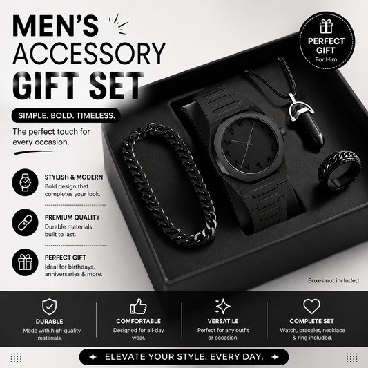 Preorder: 4pcs Casual Men Watch Set